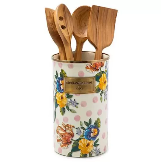 Outlet MacKenzie-Childs Wildflowers Pink Utensil Holder